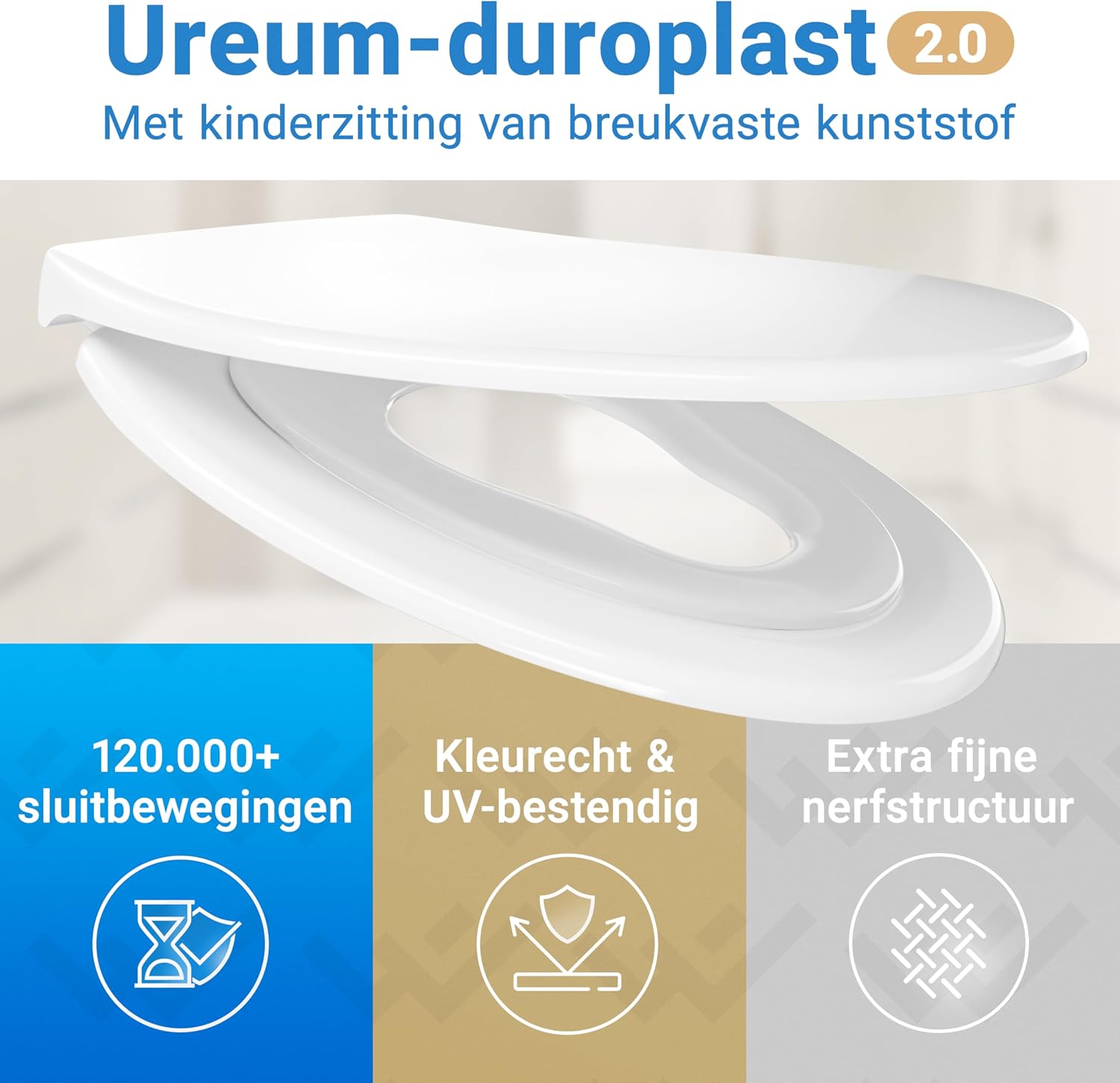 Detalle 2 de LOBENSWERK 96039 toiletbril met uitneembaar kinderzitje van Duroplast