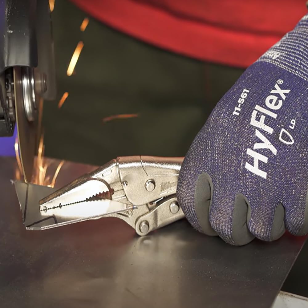 Detalle de Guanti antitaglio Ansell HyFlex 11-561: ultrasottili, nitrile traspiranti, taglia XS