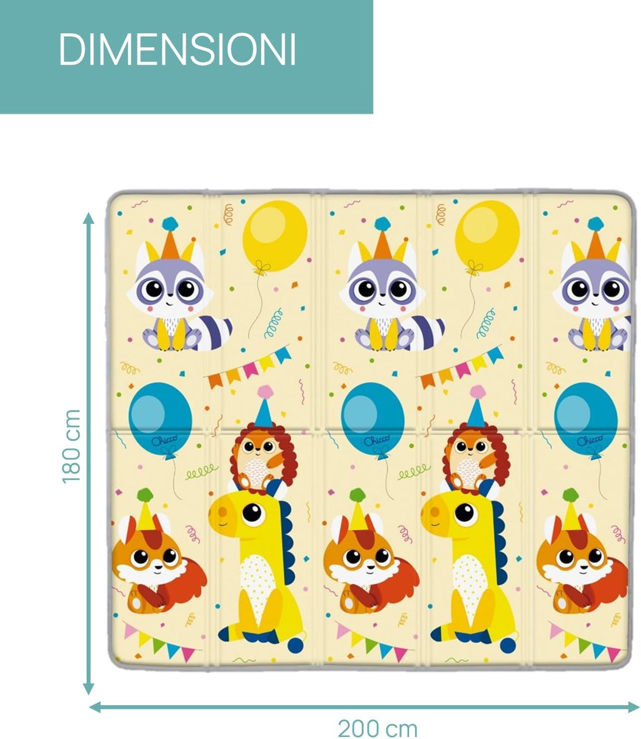 Thumbnail 4 de Chicco Tappeto Gioco 200x180 cm Extra Large