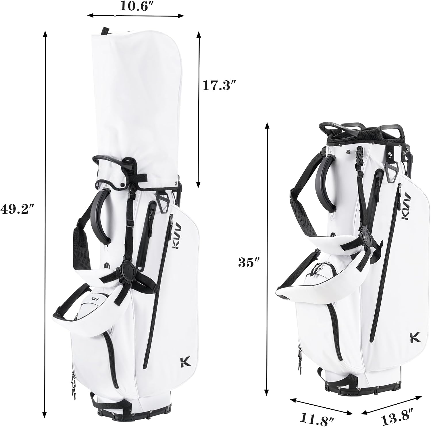 Detalle de KVV Golf Stand Bag with 7-Way Dividers