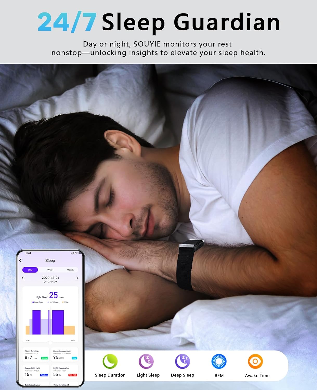 Thumbnail 3 de Smart Bracelet fitness tracker for sleep