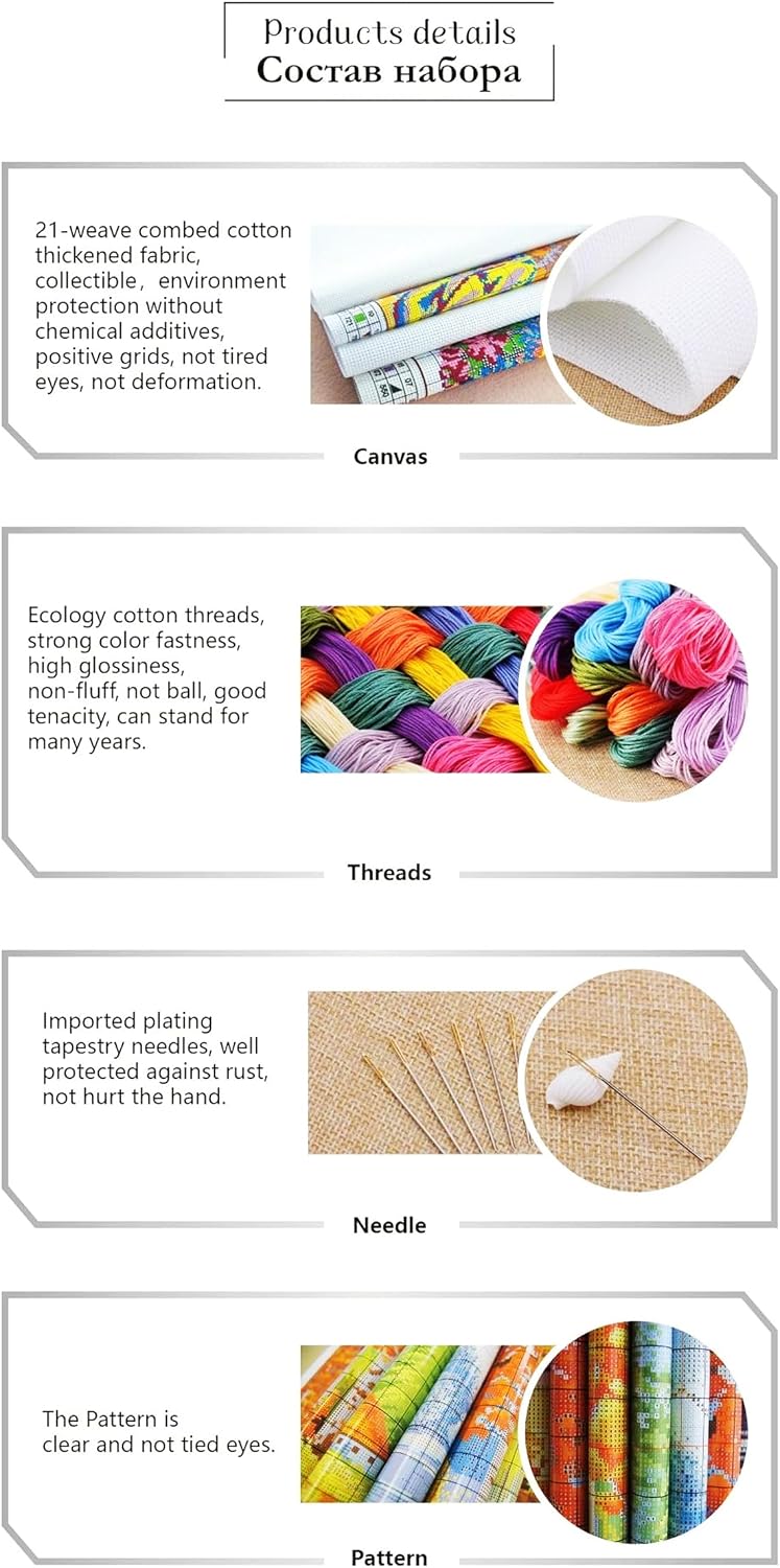 Thumbnail 4 de Dimensean Counted Cross-Stitch Kit, 11-Count