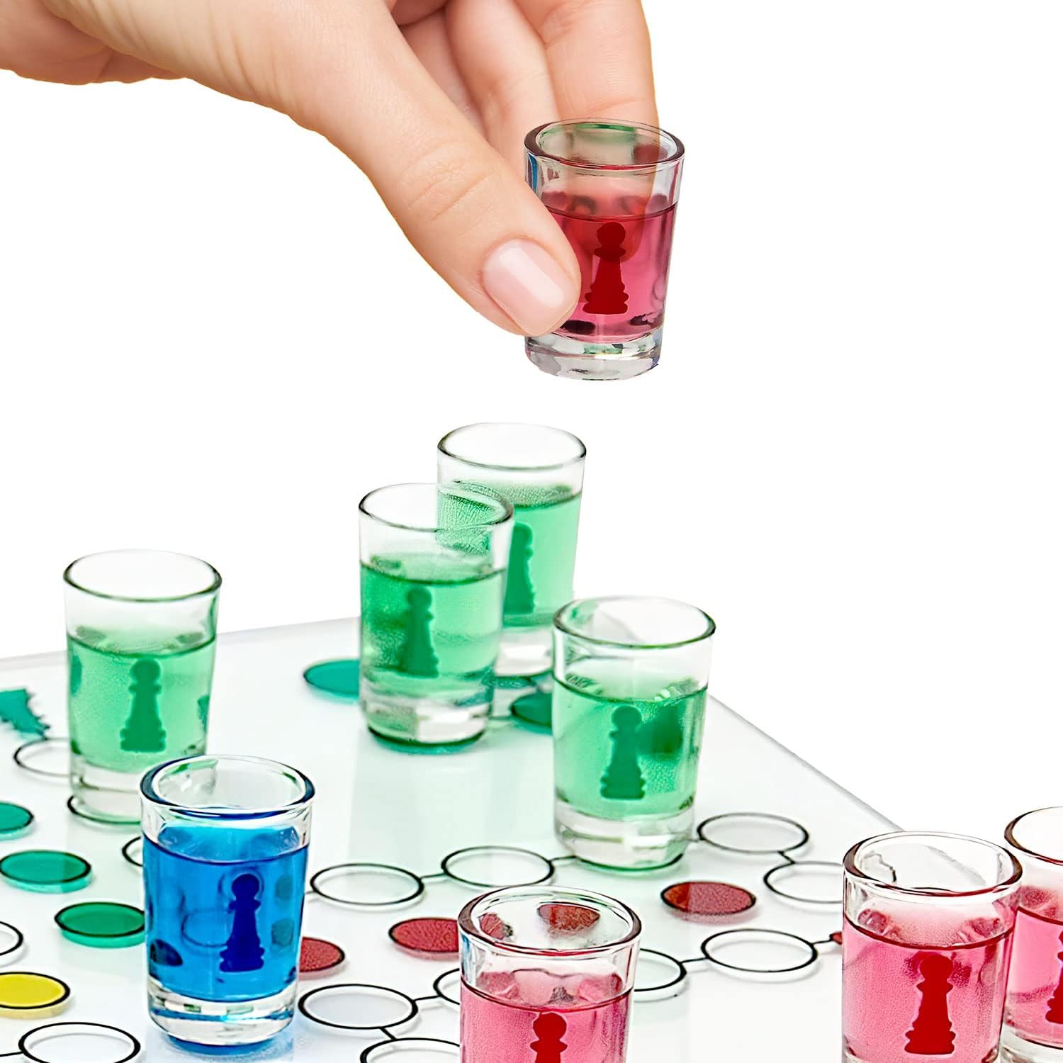 Thumbnail 2 de Jeu de Ludo pour adultes GOODS+GADGETS (dés + 16 verres à alcool) — jeu de boisson à lancer et à partager