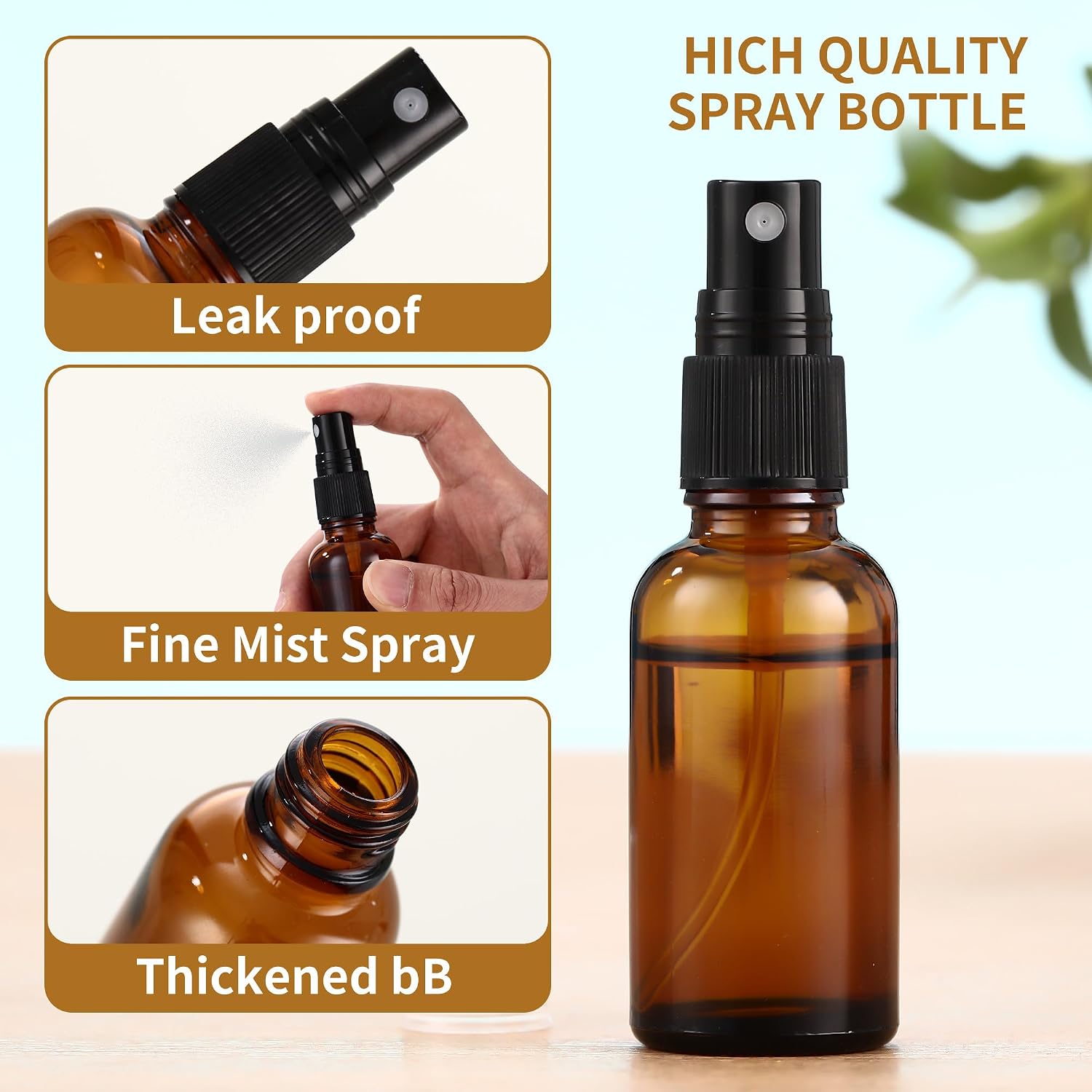 Detalle de Nuangoo Braunglas Sprühflasche 30 ml Set