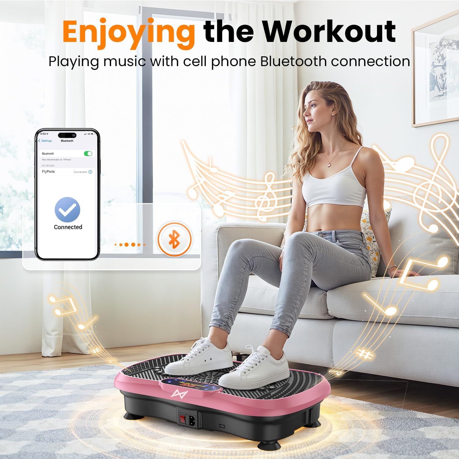 Detalle 2 de AXV Vibration Plate 120-Speed Full Body Shaker