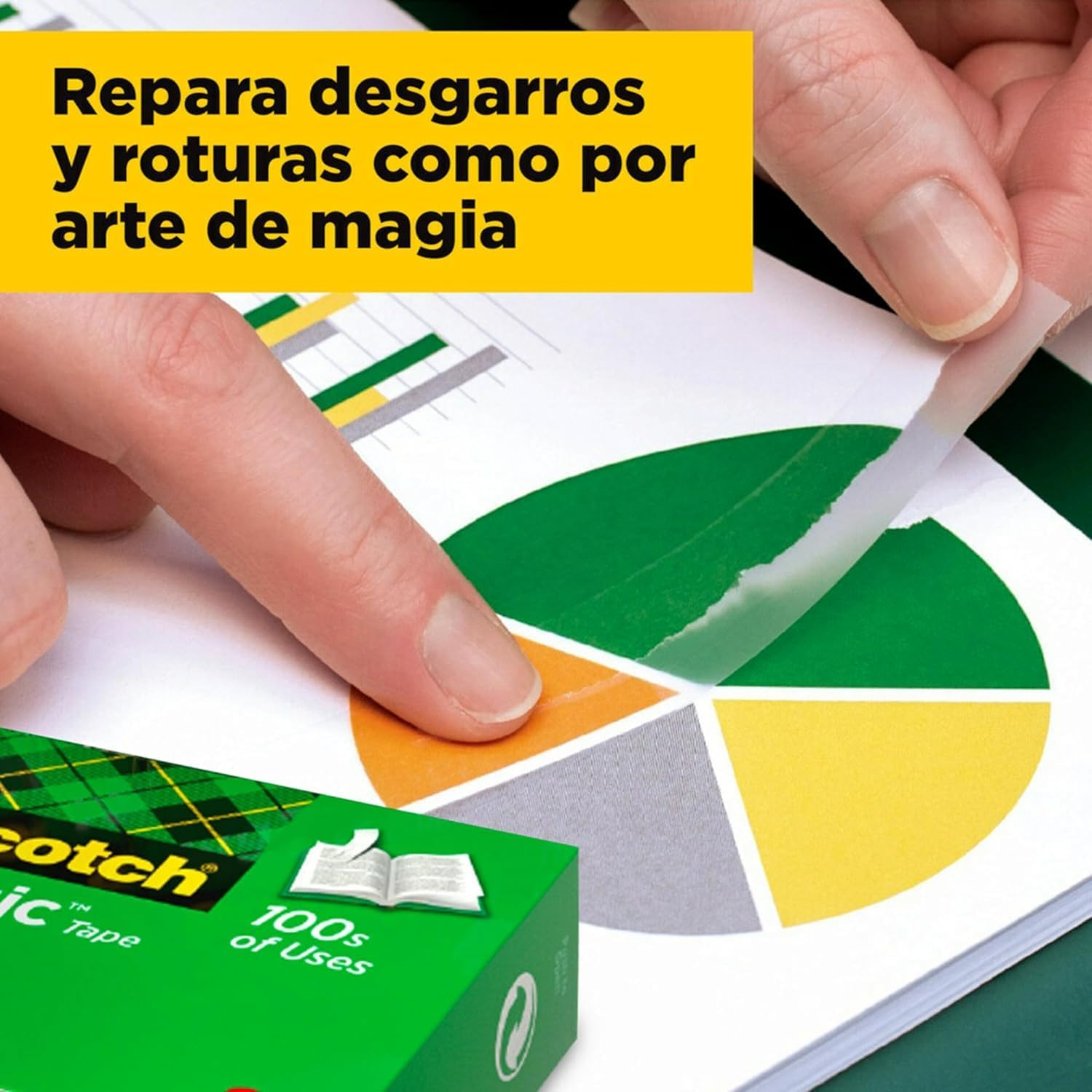 Thumbnail 5 de Scotch Magic Value Pack: 8 rotoli di nastro adesivo trasparente opaco e scrivibile (19 mm x 33 m)