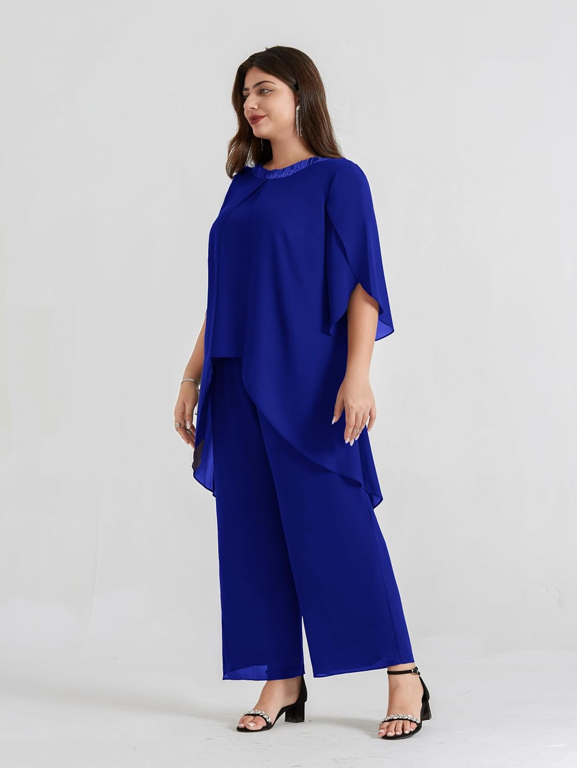 Detalle 2 de Hanna Nikole Chiffon Abendanzug für Damen