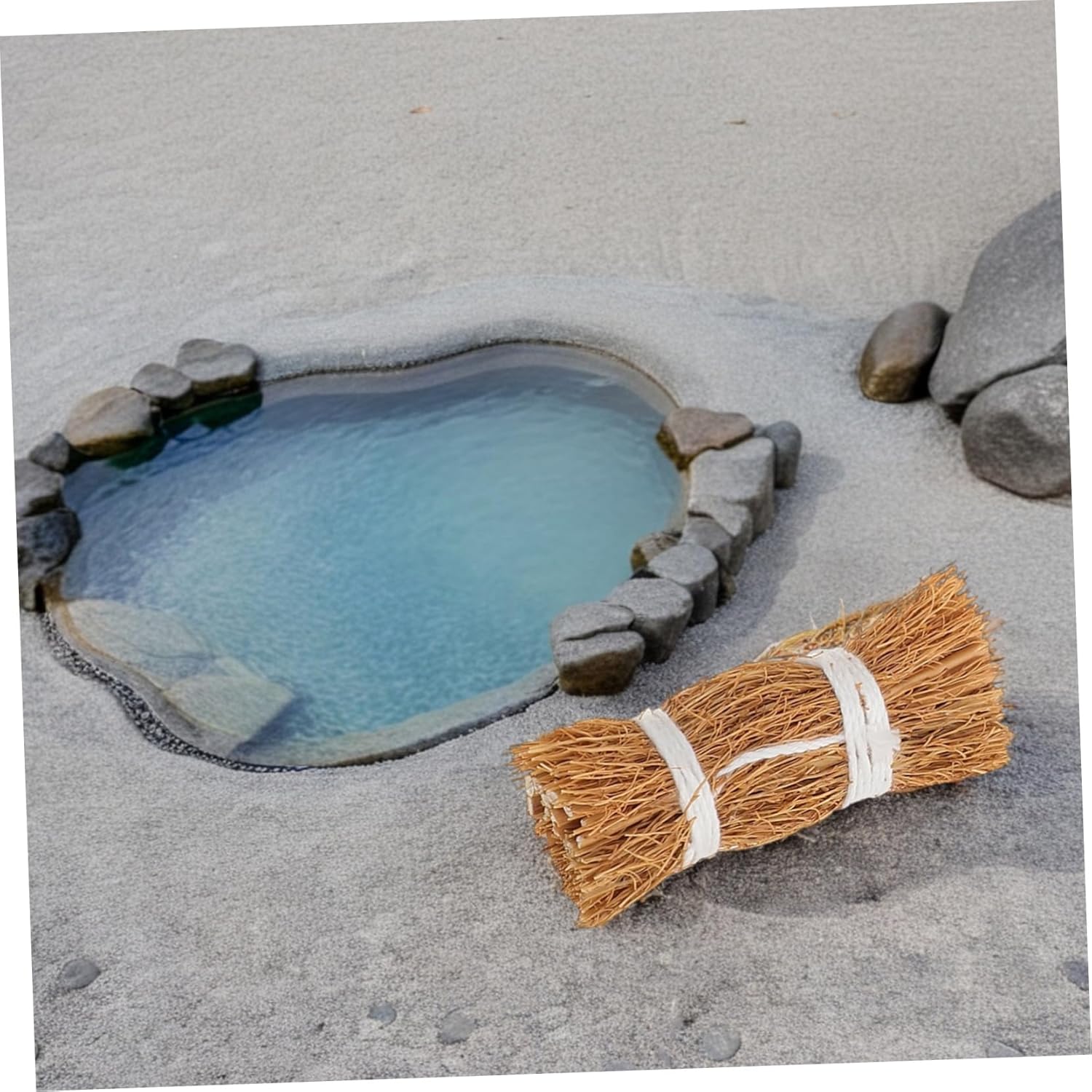 Thumbnail 5 de SUPVOX 6 handgefertigte Miniatur-Heuballen aus Grasmaterial für Puppenhaus, DIY & Fotografie