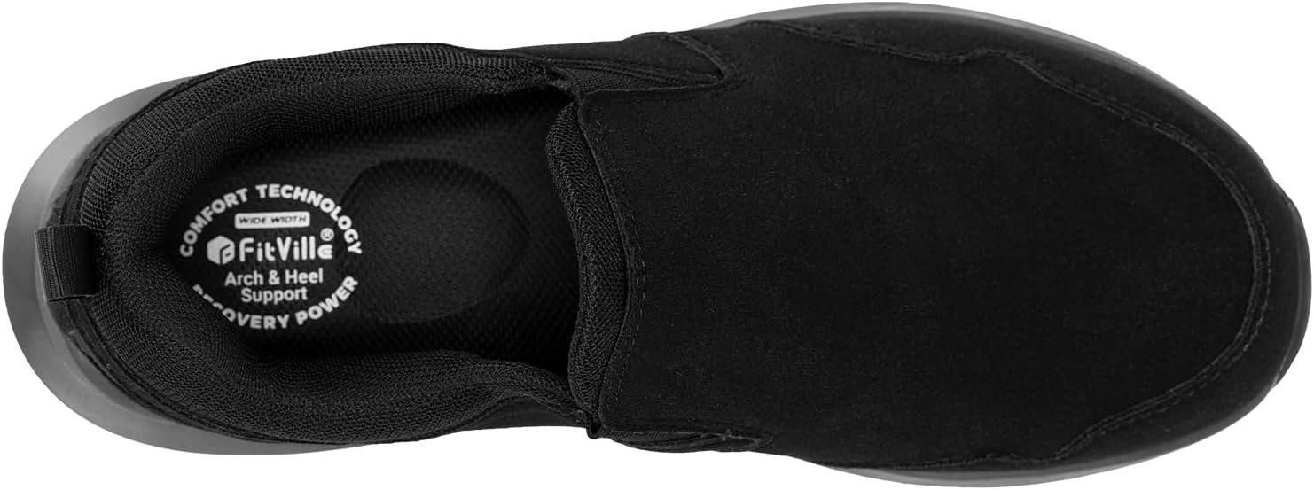 Thumbnail 4 de FitVille Chaussures sans Lacets Homme Pieds Larges