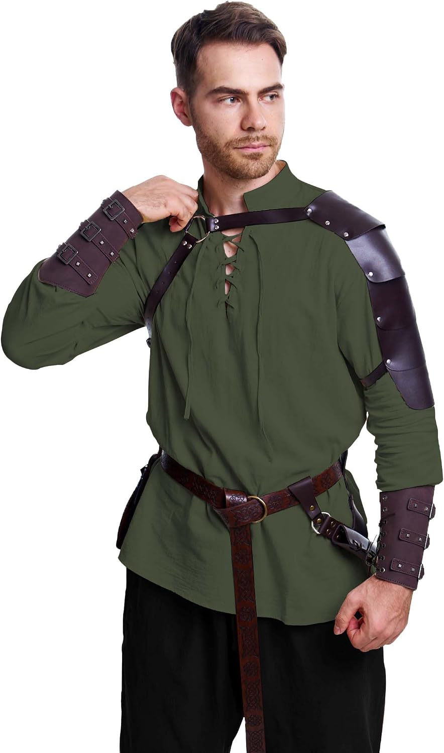Detalle 2 de Vanderdyken WY-24-06-FX Renaissance Costume Set, 8 Pieces with Shirt and Accessories