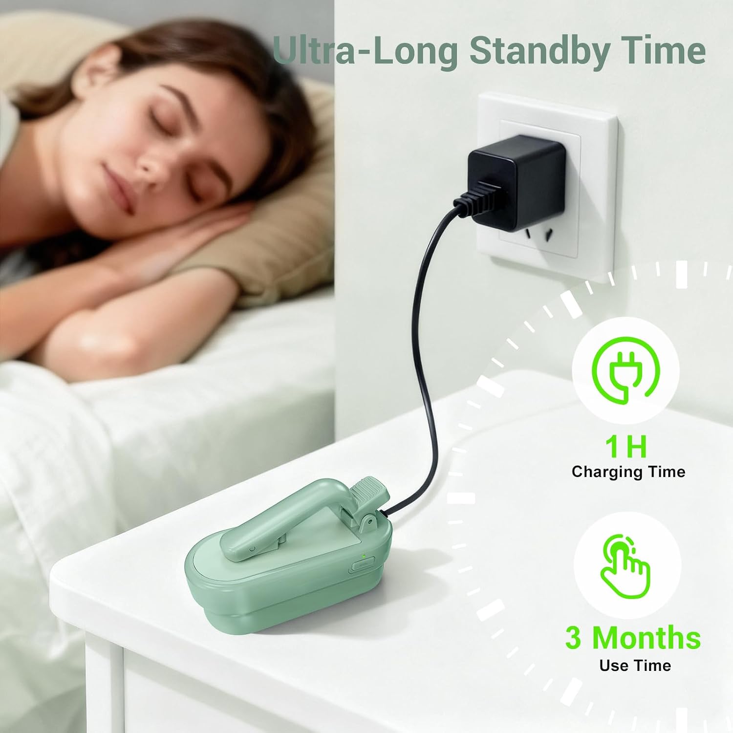 Detalle 2 de CoBak B0FCM2X5MH Remote Page Turner with RF Control and Rechargeable Clip
