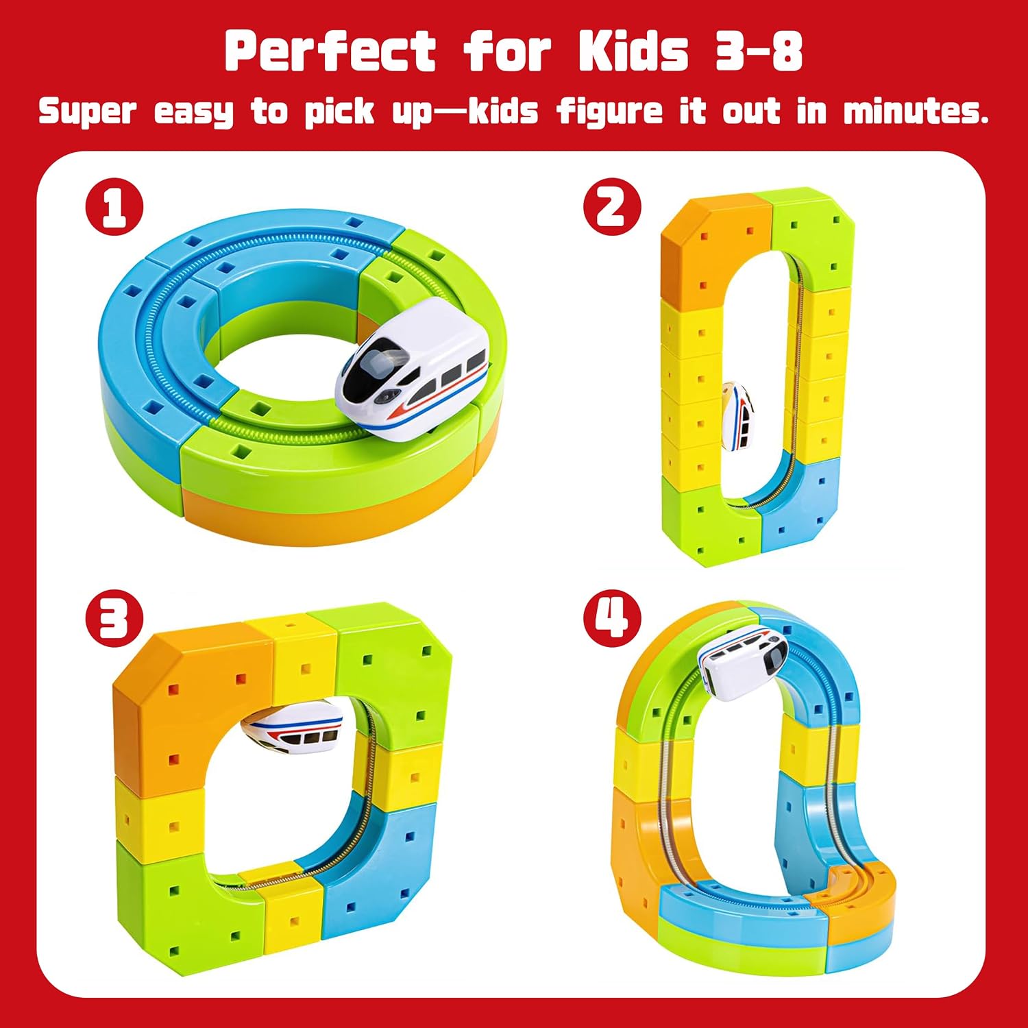 Detalle de Electric Train Track Set