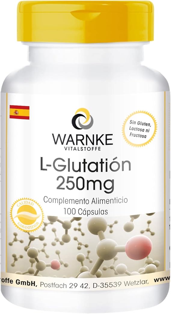 Detalle de Warnke Vitalstoffe L-Glutatión 250mg 💊, 100 cápsulas