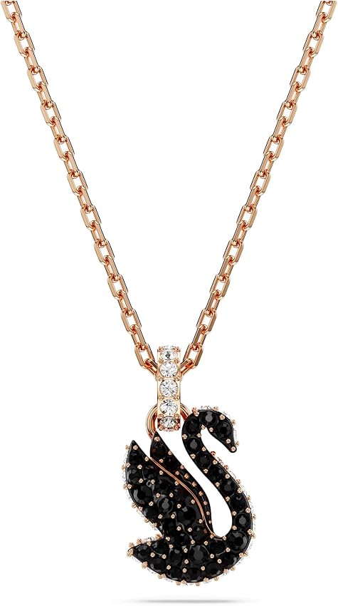 Detalle de Swarovski Colgante Swan colgante 1 pieza Negra