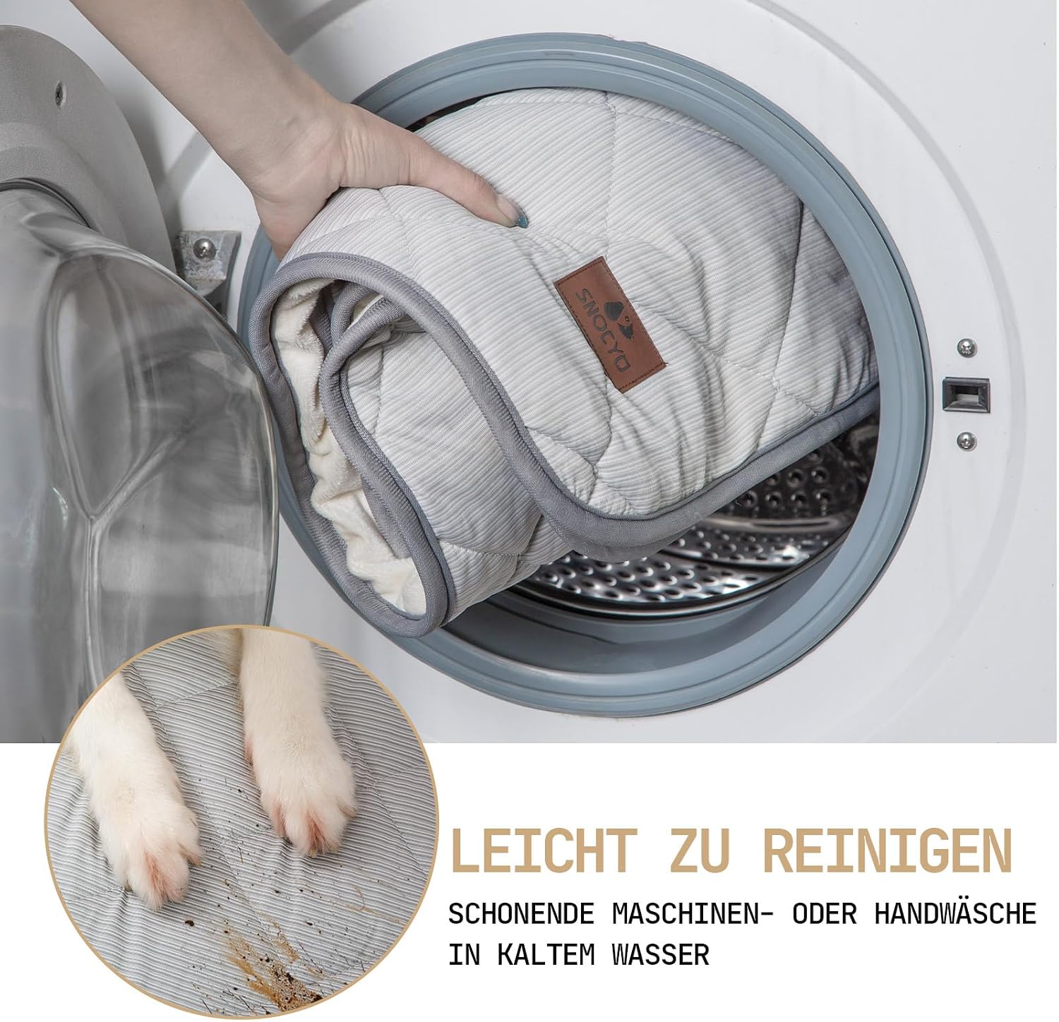 Thumbnail 6 de Snocyo Kühldecke für Hunde – Waschbar, wasserdichte Decke 60×47 cm, doppelseitig kühlend & plüschig