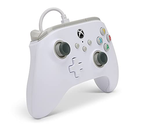 Detalle de Power A Mando con cable Xbox Series X|S – Blanco