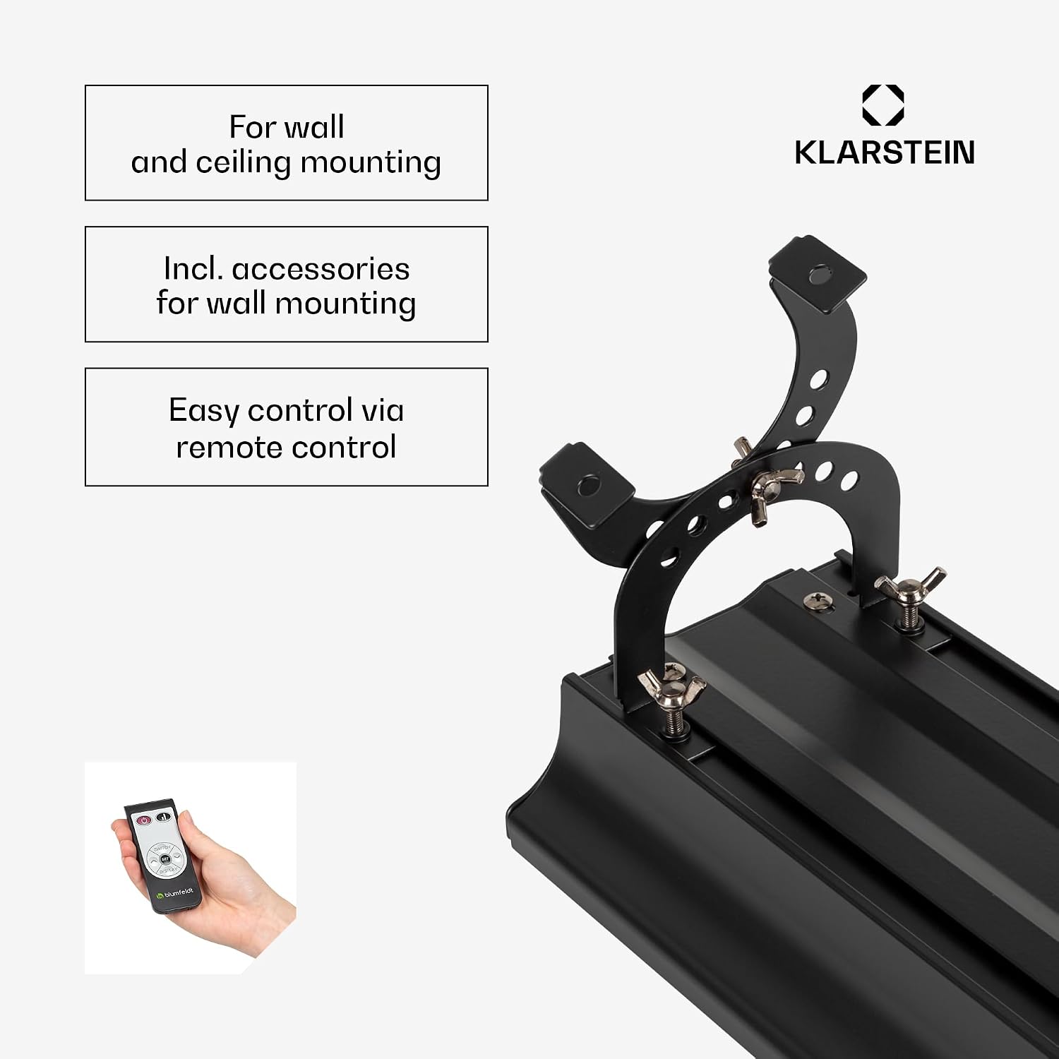 Detalle 2 de Klarstein Cosmic Beam Smart 24 infraroodverwarming, 2400 W, wifi en thermostaat