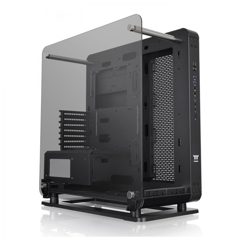 Detalle de Thermaltake Core P6 Cristal Templado USB 3.0 — chasis transformable y modular para entusiastas