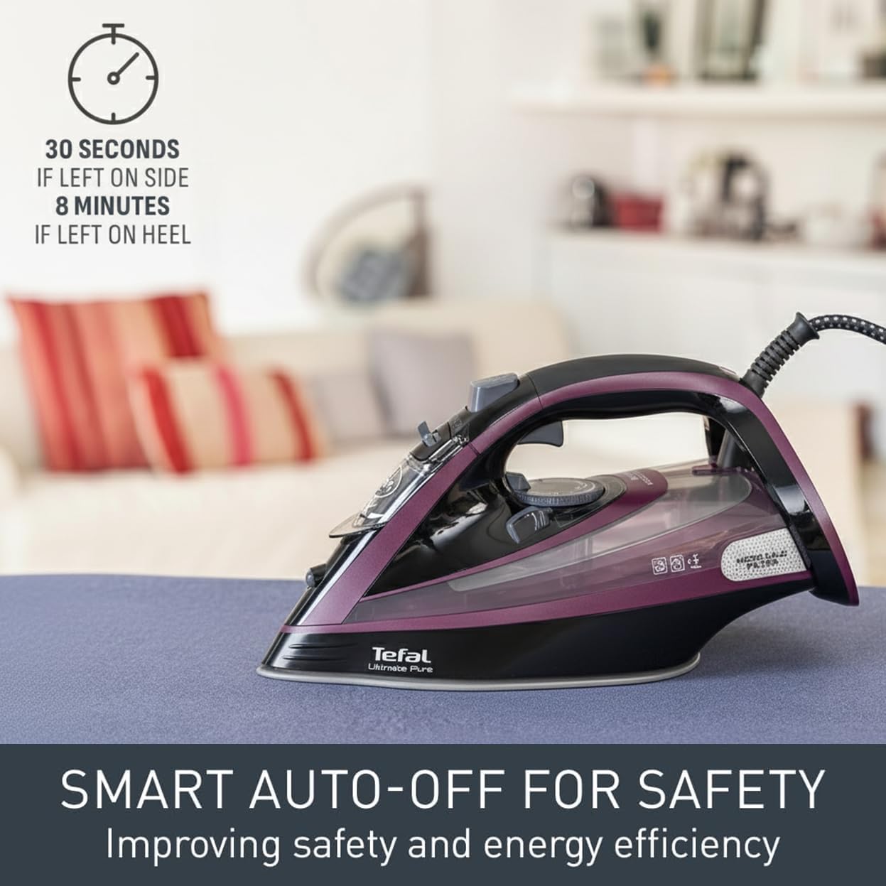 Thumbnail 6 de Tefal Ultimate Pure Steam Iron 3000W, 240 g/min steam iron 🧨