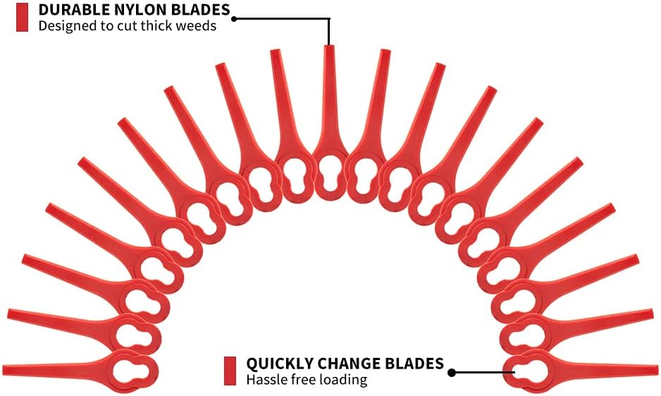 Thumbnail 3 de FourShow 50 Ersatzmesser aus Kunststoff (PA6) für Ferrex Rasentrimmer – kompatibel für FAR 20-ia/20-na