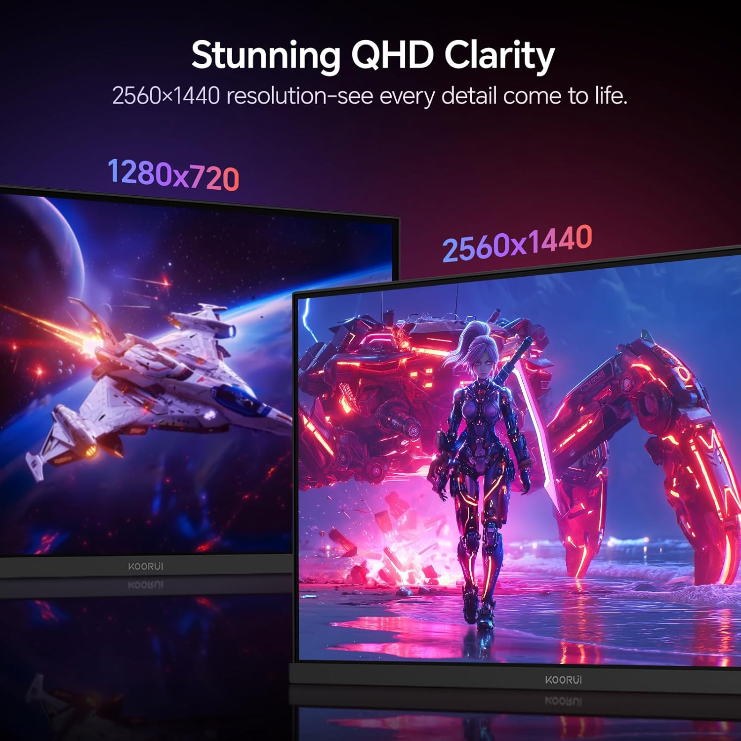Thumbnail 3 de KOORUI G2721E 27" QHD 320Hz Gaming Monitor