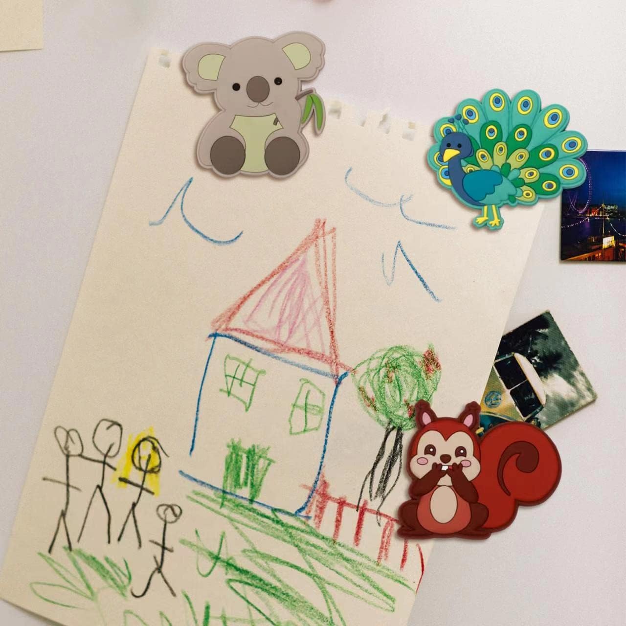 Thumbnail 6 de SUPINEEDO 220323 Animal Refrigerator Magnets for Toddlers, Full-Back Magnetic