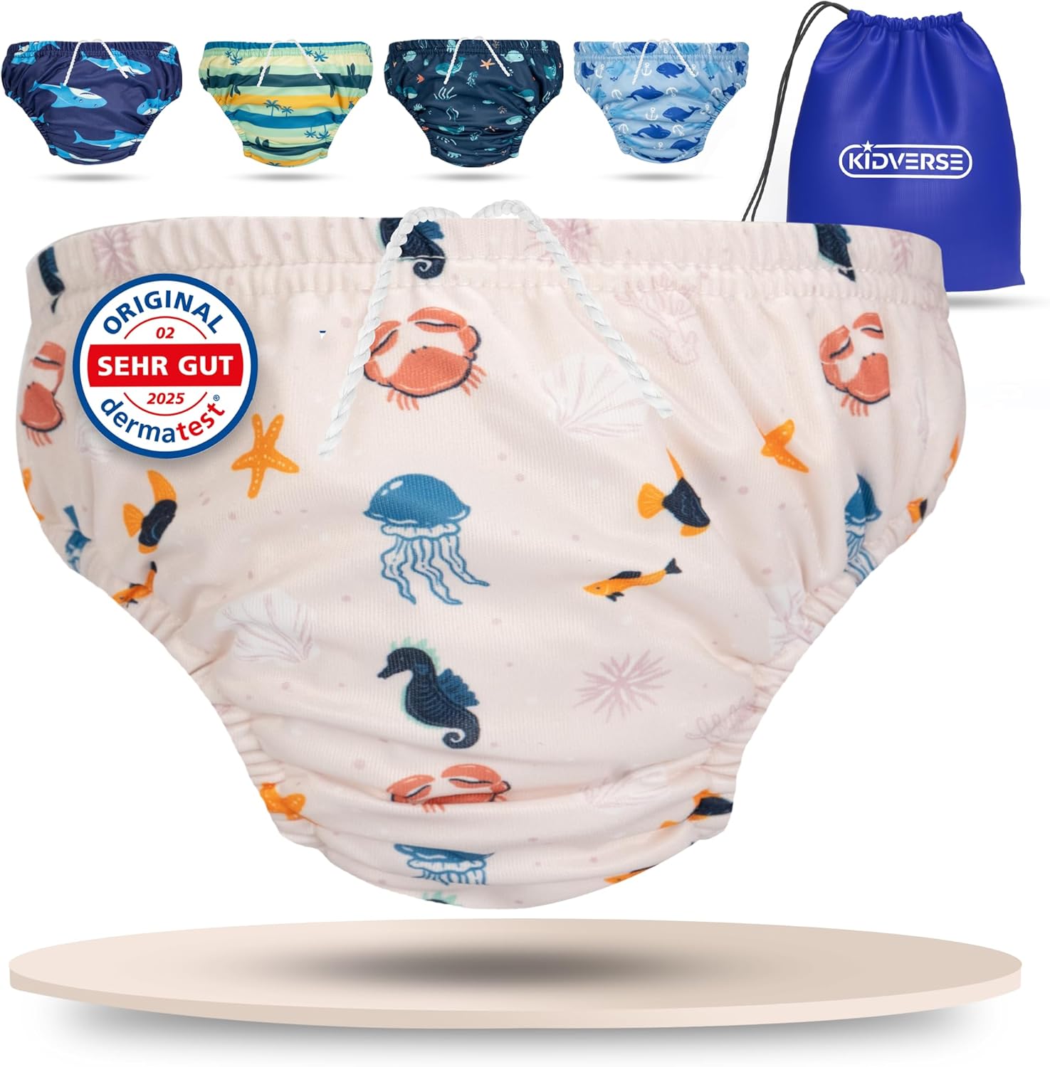 Thumbnail 5 de KIDVERSE Schwimmwindel Baby Badehose ab 1–2 Jahre – Wiederverwendbar, hautfreundlich, mit Tragetasche