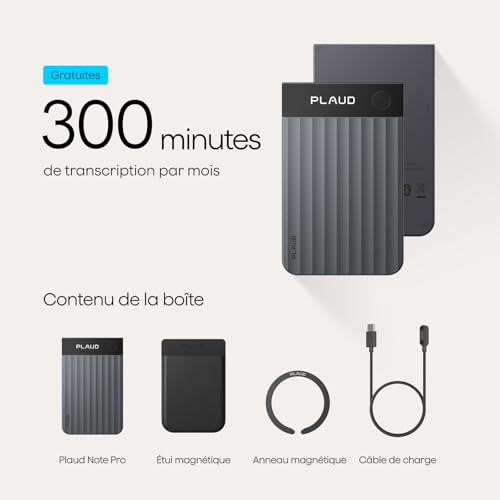 Thumbnail 9 de Plaud Note Pro Enregistreur Vocal IA - Dictaphone Noir
