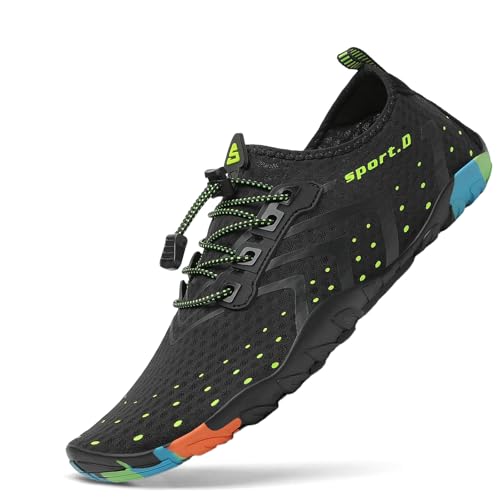 Detalle de SAGUARO Unisex Zapatos de Agua Antideslizante Secado Rápido para Playa y Natación – Grafite 41