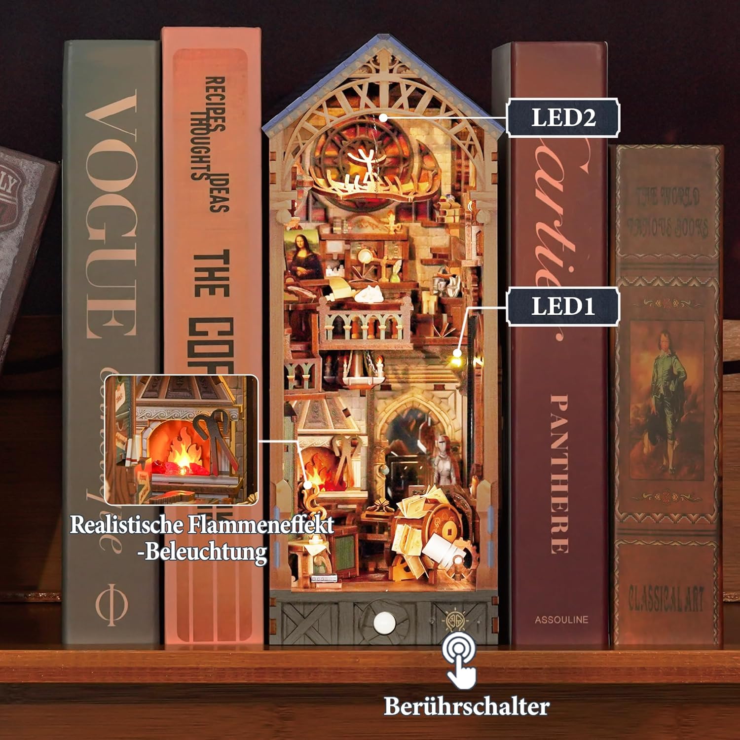 Thumbnail 2 de Tonecheer Kit Book Nook Leonardo da Vinci
