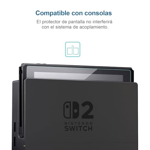 Thumbnail 7 de NEW'C Protector de Pantalla de Vidrio Templado para Nintendo Switch 2 — 3 Piezas, 0.33 mm, 9H