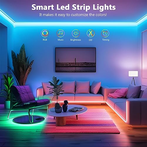 Detalle de Realky Tira LED 20M RGB Bluetooth con Control por App y Modo Música (2x10m)