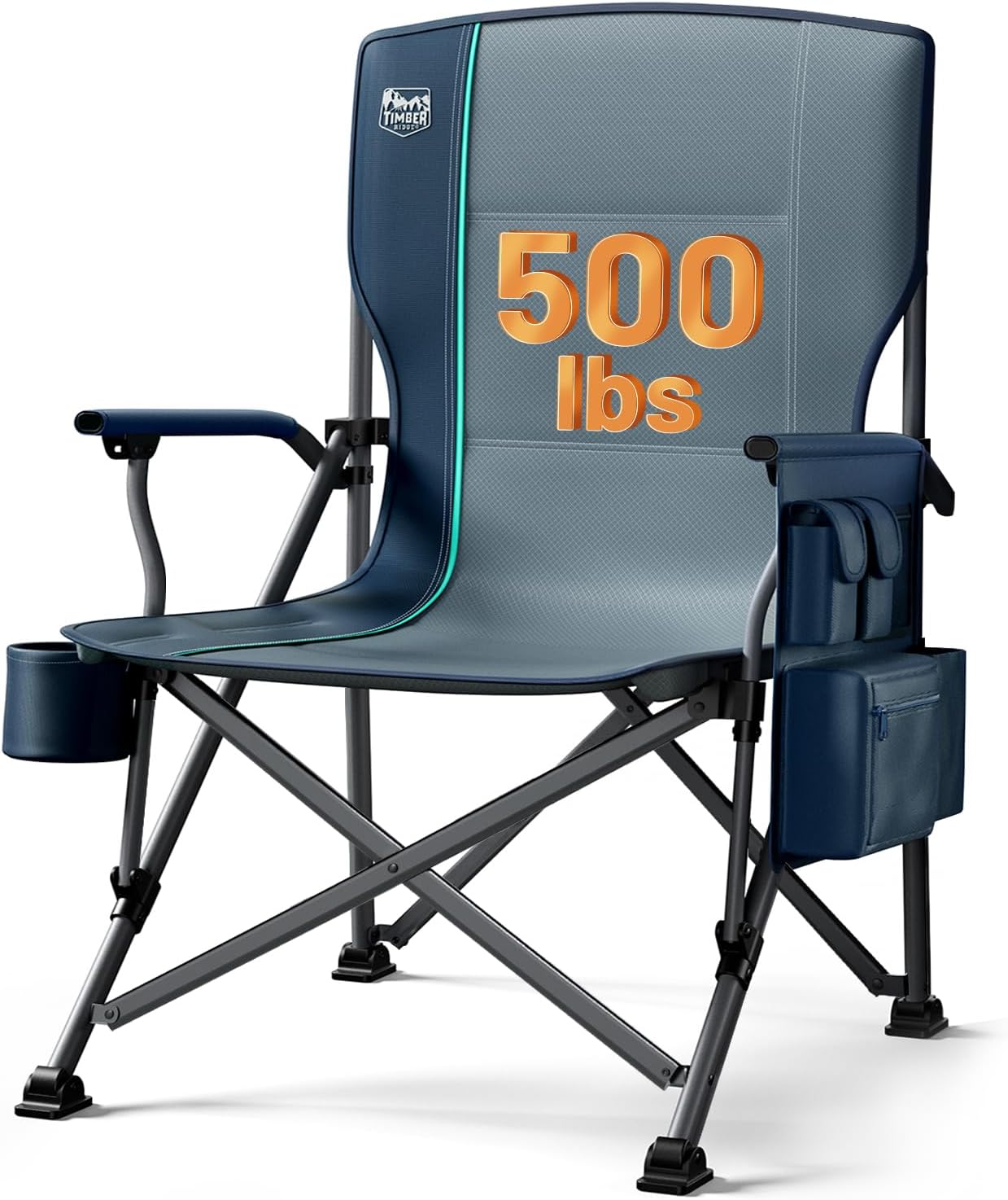 Detalle de TIMBER RIDGE Folding Camping Chair 500 lb Capacity