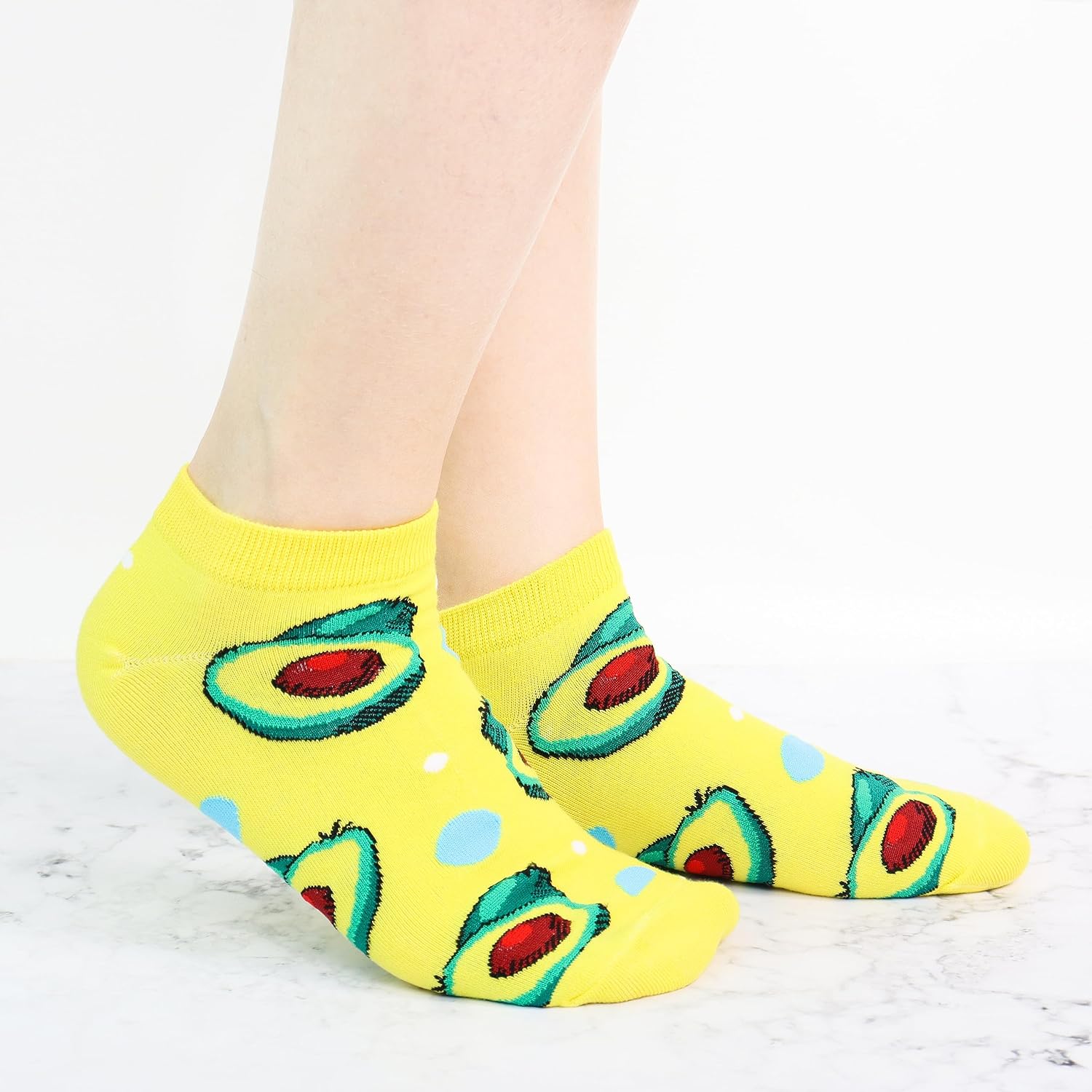 Thumbnail 4 de Jeasona 10–12 Paar lustige Sneaker-Socken für Damen (Baumwolle), Kurz & farbenfroh, Größe 35–42
