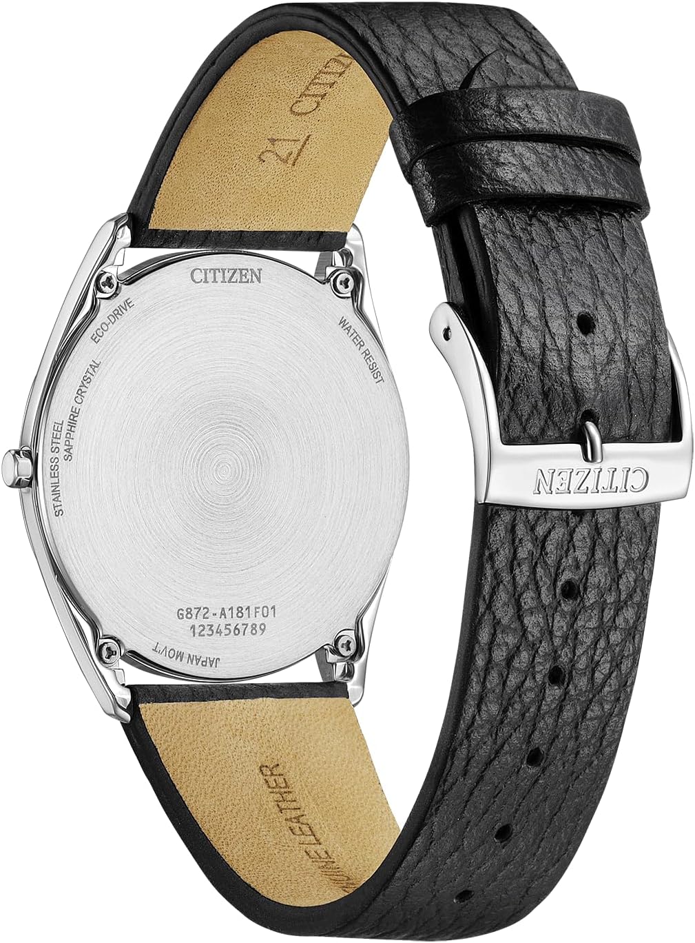 Detalle 2 de Citizen Herren Analog Eco-Drive Armbanduhr Suratto (ultradünn, Saphirglas, 38 mm)