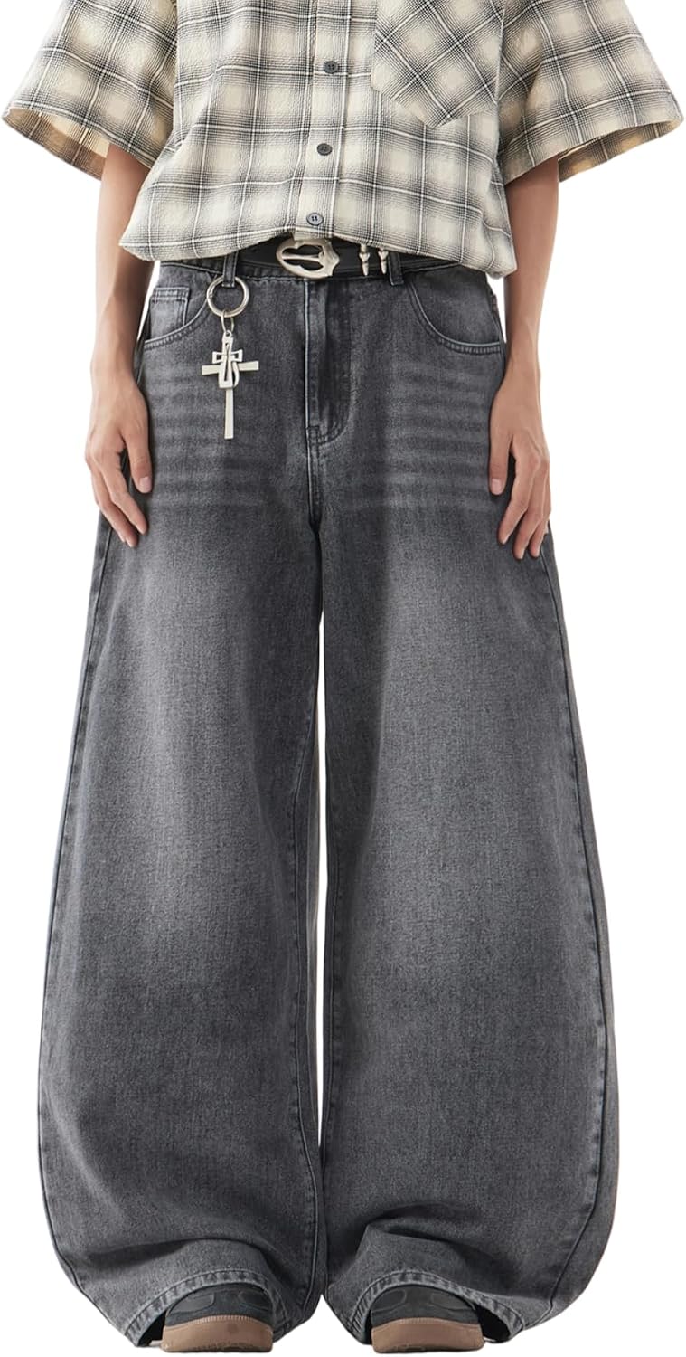 Thumbnail 6 de Zewool Herren Baggy Hip Hop Jeans – Weite Beinform Streetwear, Lässige Passform