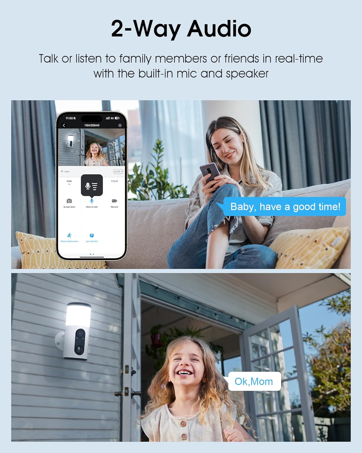 Thumbnail 5 de ANRAN 2K 2PCS Floodlight Solar WiFi Security Cameras (3MP) with Colour Night Vision, PIR, Two-Way Audio & IP66