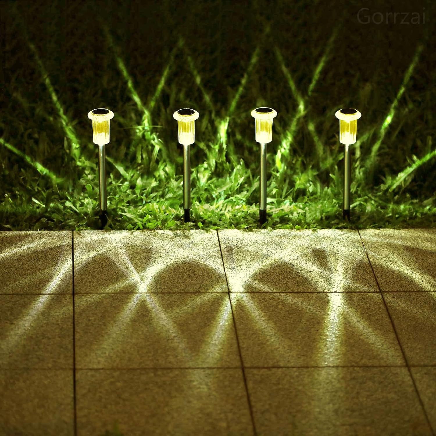 Thumbnail 6 de Gorrzai COO-55T10 Solar Pathway Lights, 10-Pack, Warm White LED