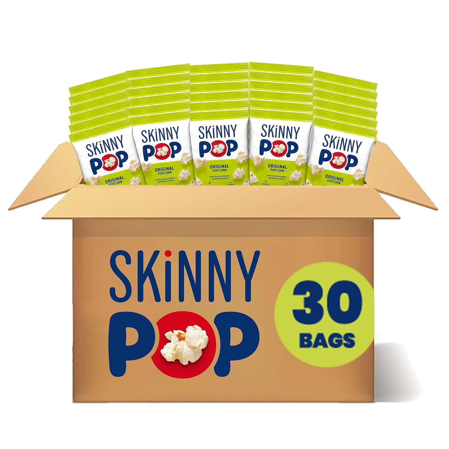 Detalle de SkinnyPop Popcorn Bags, Original — 30 Count