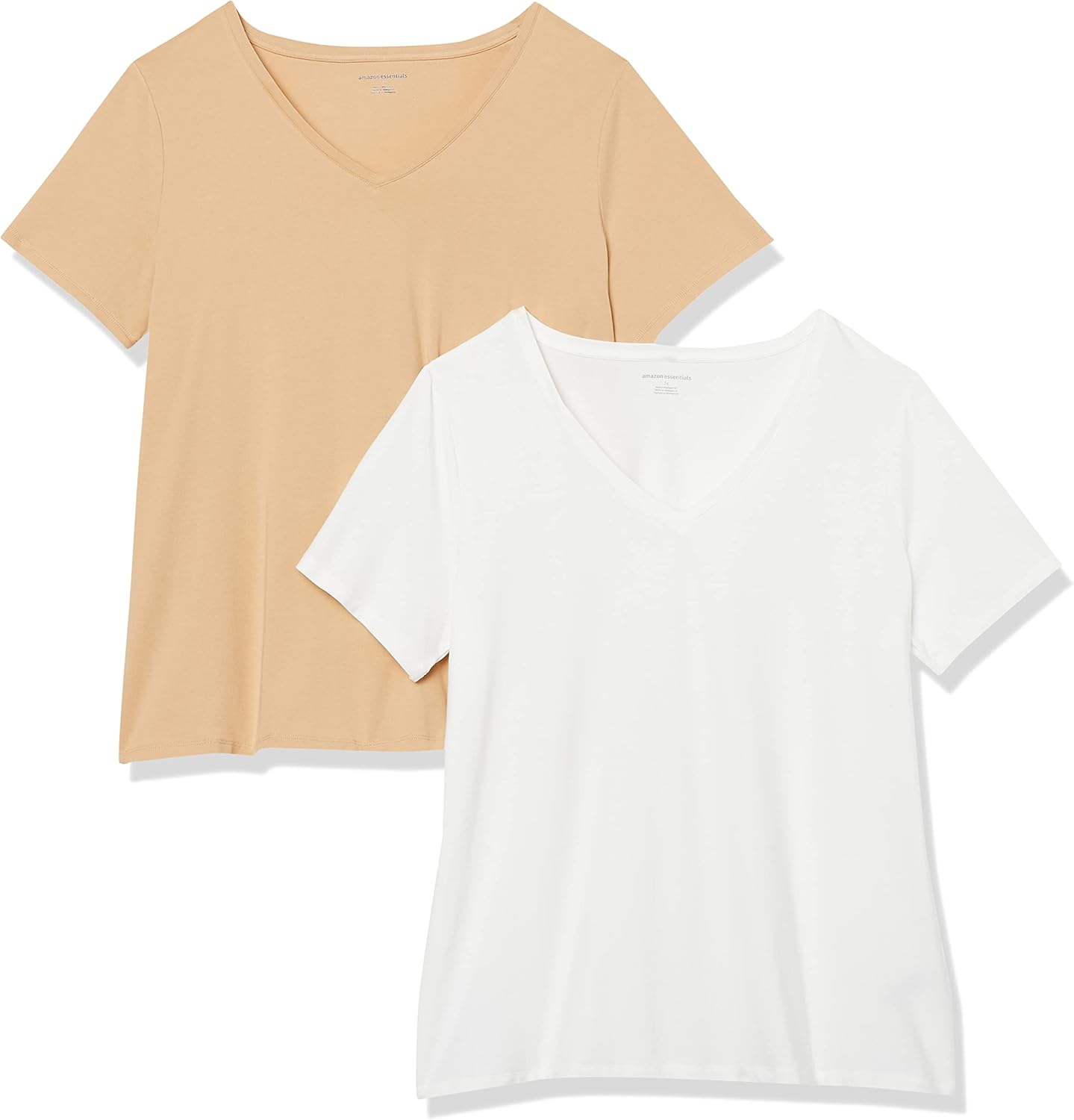 Thumbnail 6 de Amazon Essentials Damen Plus Size T-Shirt mit V-Ausschnitt und kurzen Ärmeln (klassische Passform)