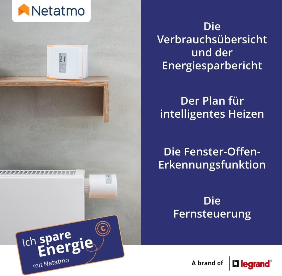 Thumbnail 5 de Netatmo Smartes Heizkörperthermostat WLAN – Zusatzmodul für das smarte Heizkörper-Thermostat Starterpaket