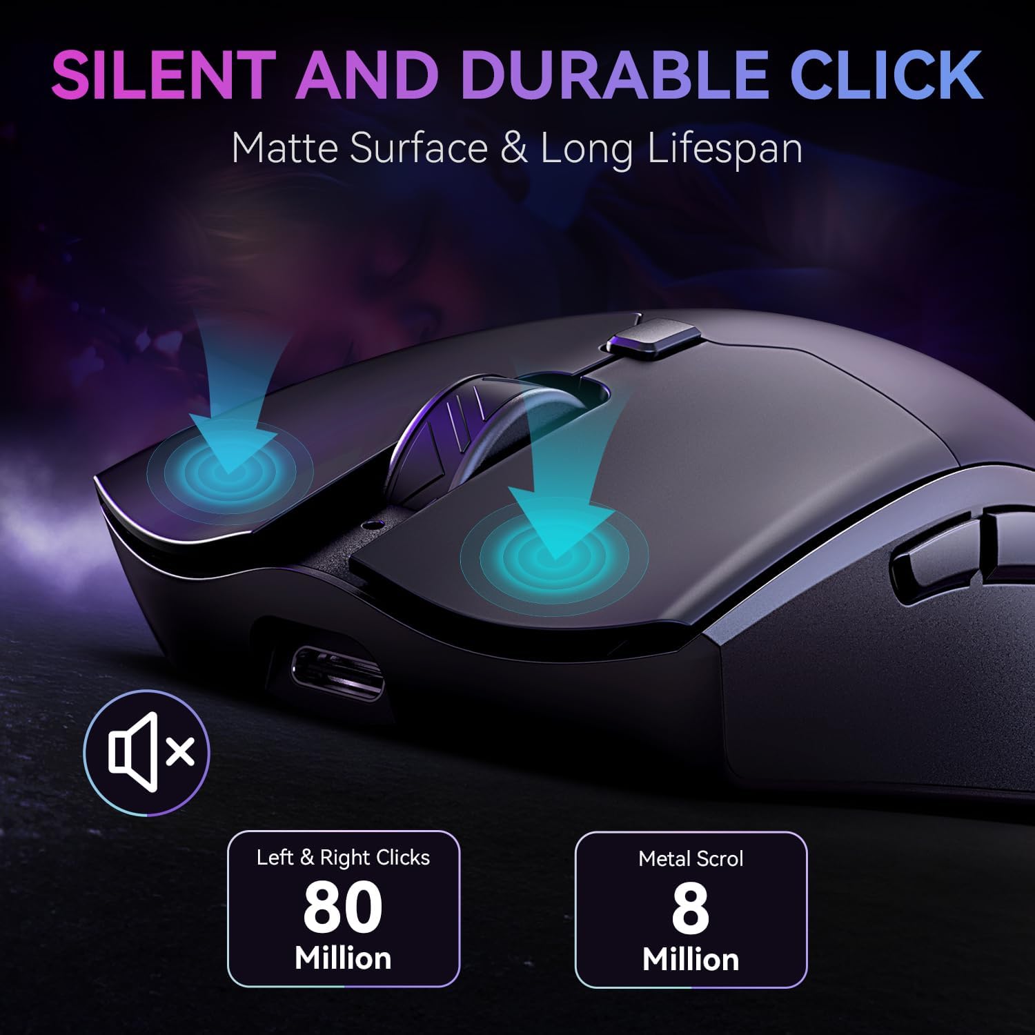 Thumbnail 5 de WizBolt Wireless Gaming Mouse (6400 DPI) with Tri-Mode Connectivity