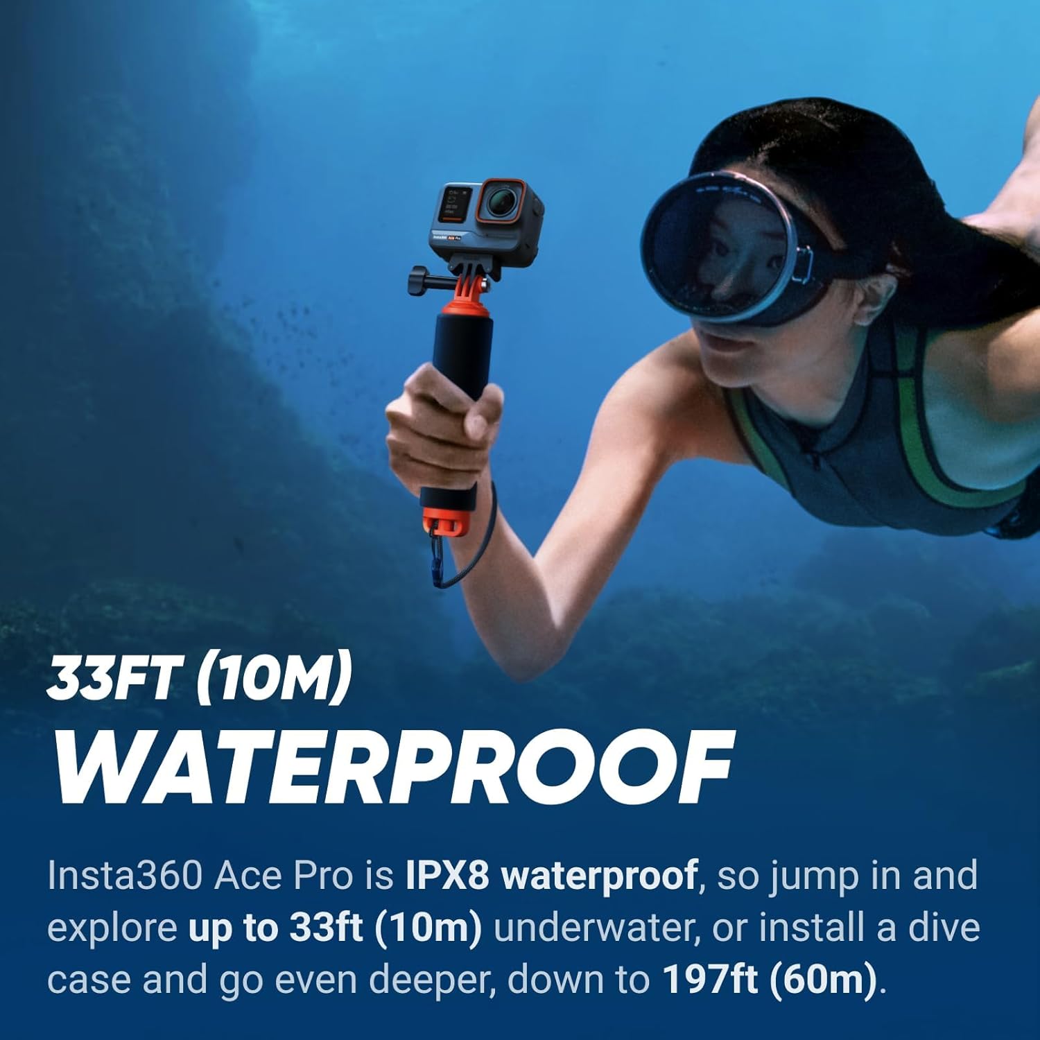 Thumbnail 5 de Insta360 Ace Pro Diving Kit — waterproof action camera bundle with 1/1.3" sensor and AI noise reduction