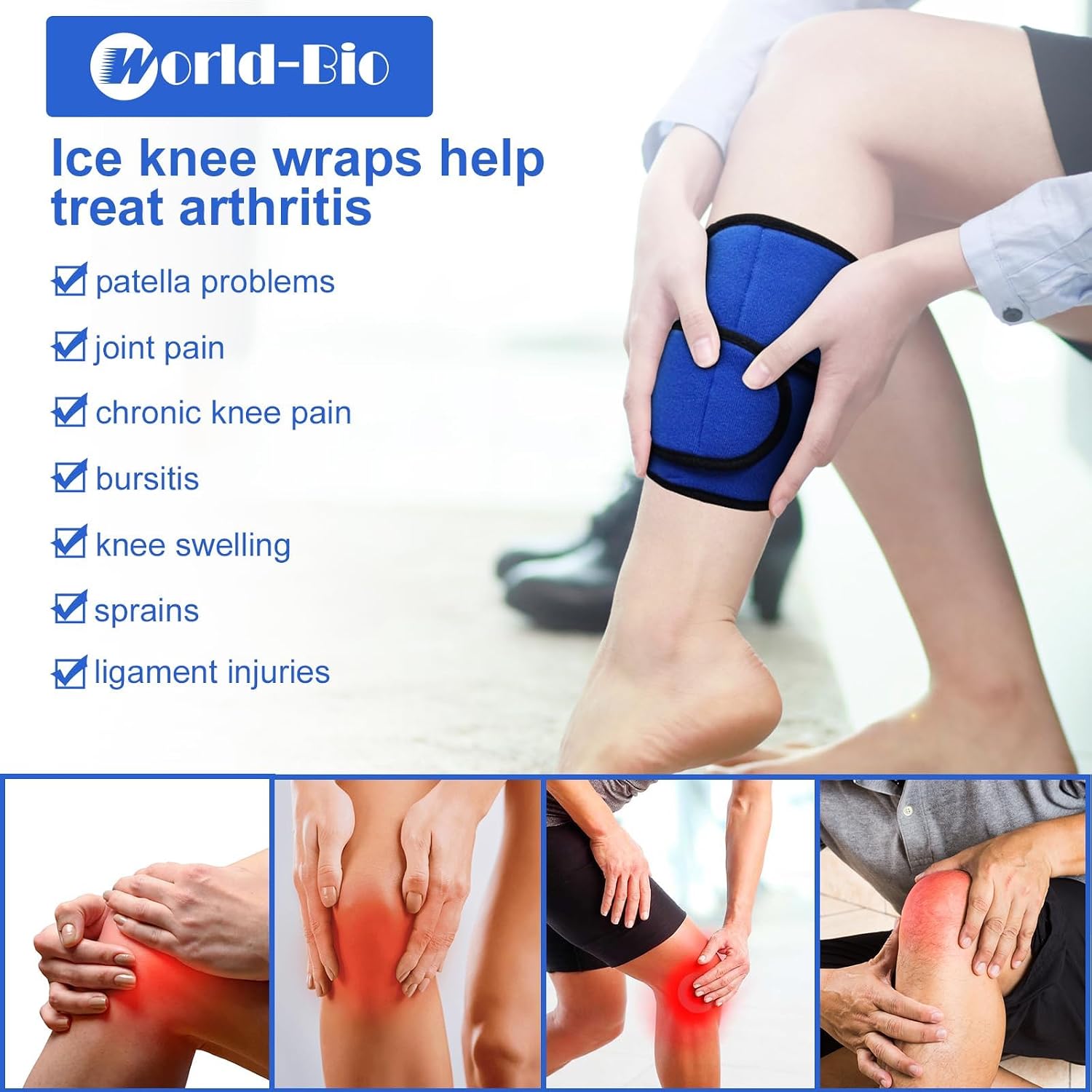 Thumbnail 3 de Knee Ice Pack Wrap 7.8 x 5.5