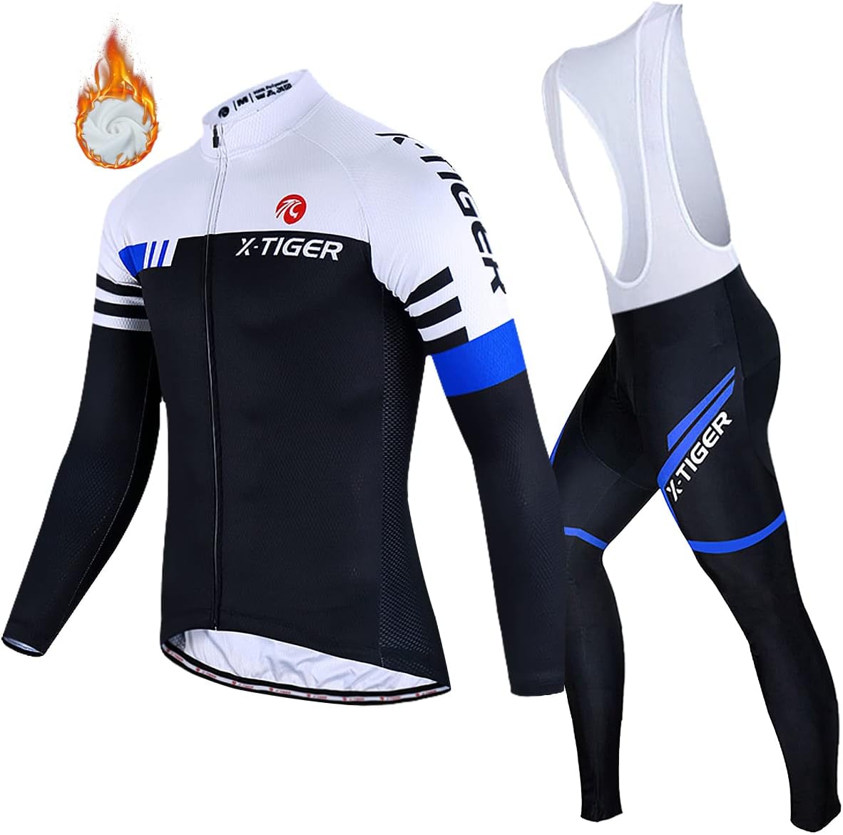 X-TIGER Ciclismo Inverno Termico 5D Pantaloni