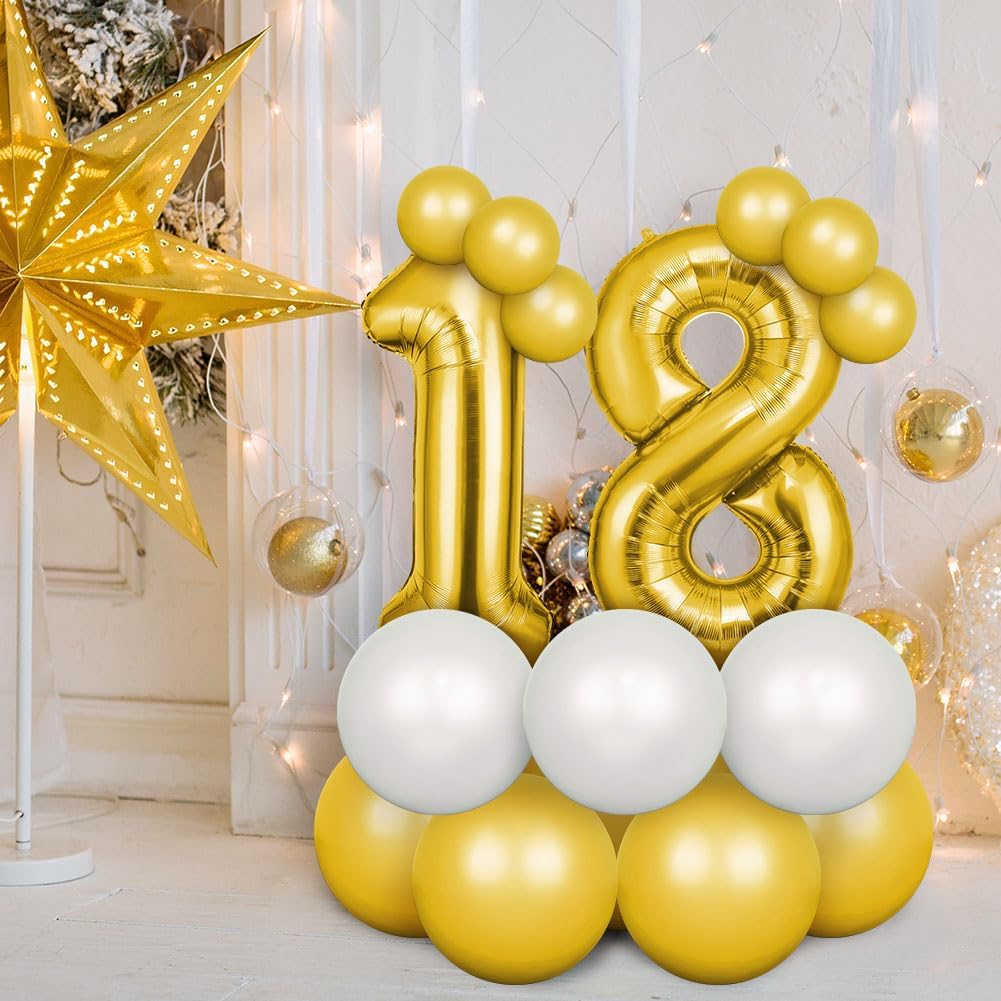 Thumbnail 4 de OFFCUP Gold Number 18 Balloon 40 inch 🎈