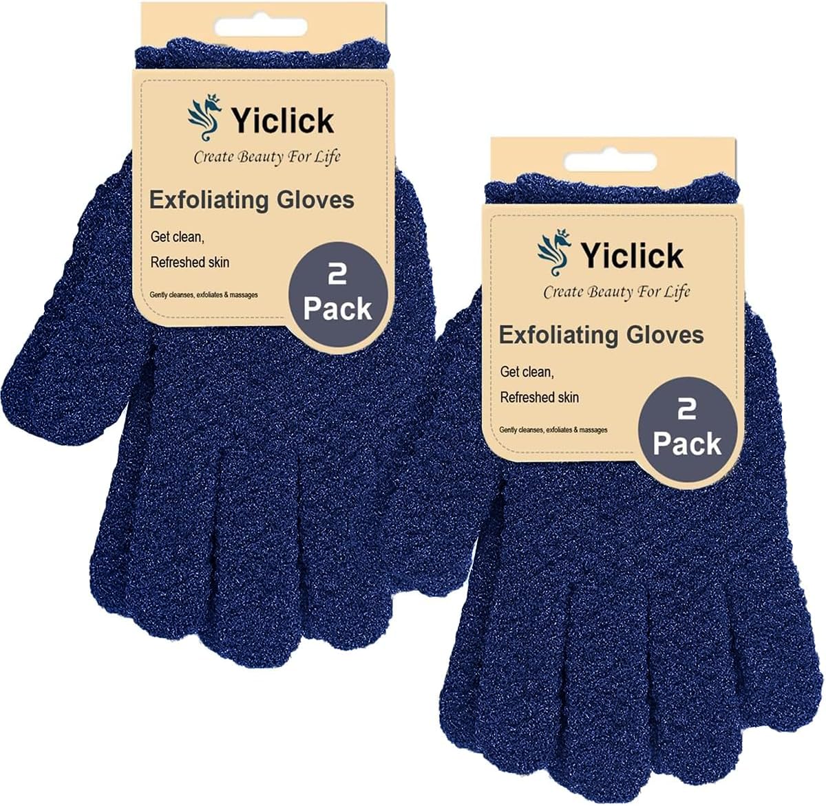 Thumbnail 6 de Yiclick exfoliating gloves 4 pcs scrubbers