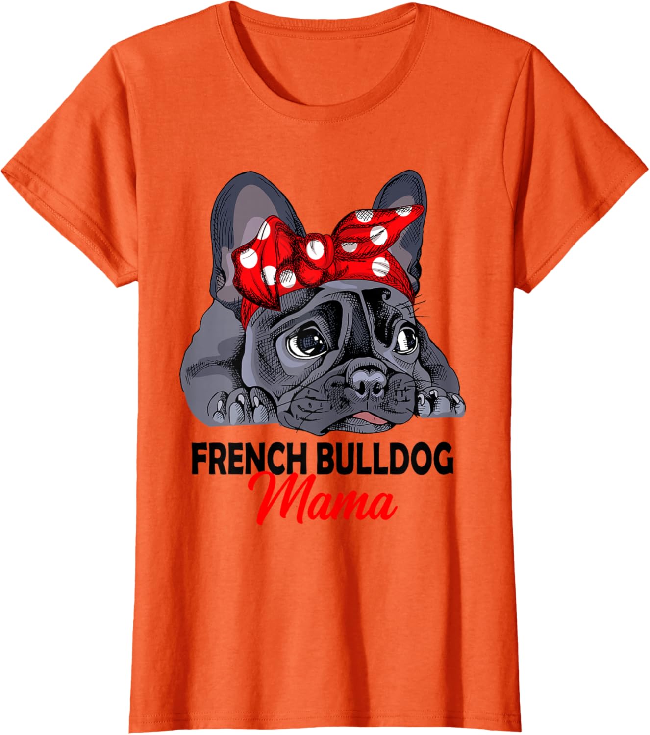 Detalle de Maglietta Bulldog Francese Mama Frenchie