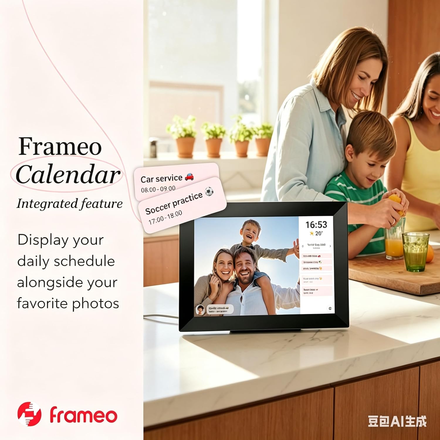Thumbnail 4 de Frameo 10.1-Inch WiFi Digital Picture Frame (32GB Storage) with 1280×800 IPS Touchscreen