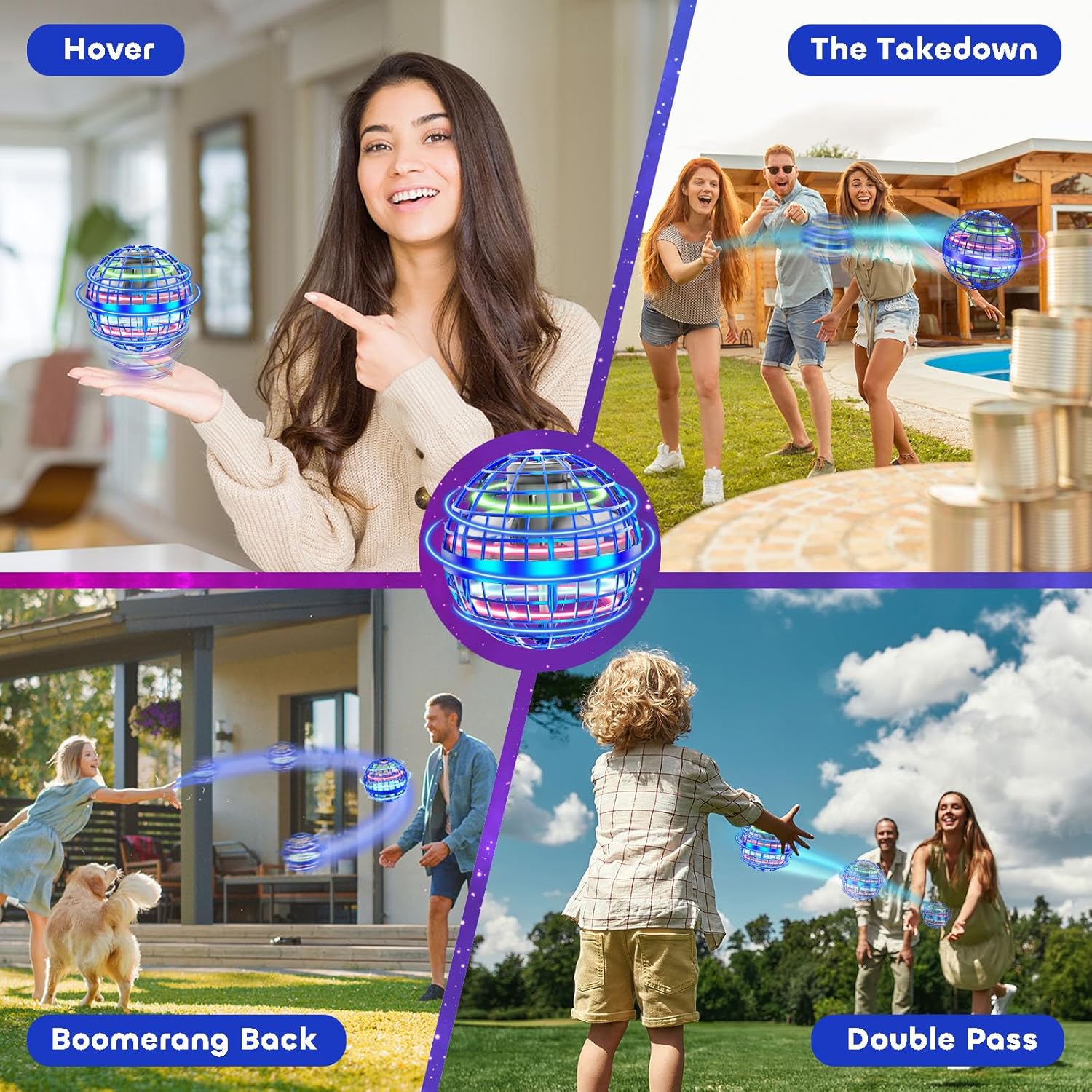 Detalle 2 de Tikduck Flying Orb Ball 2025 hover drone